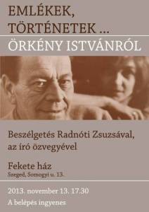 Örkény István özvegye Szegedre látogat