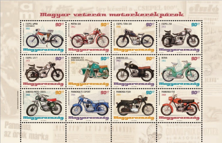 Új bélyeg – veterán motorkerékpárok